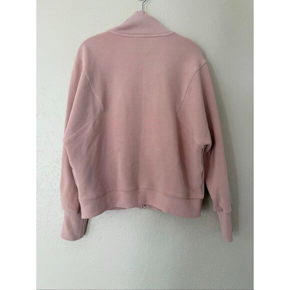 Varley Alia Zip Sweater in Rose - Picture 4 of 9